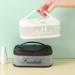 ポータブル大容量透明防水トイレタリーバッグ収納ボックス化粧品バッグ