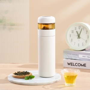 手提316不鏽鋼智能保溫泡茶杯400ml