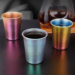 純鈦加厚啤酒杯飲料杯子戶外抑菌果汁水杯