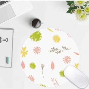 個性滿版印刷加厚圓形小號動漫滑鼠墊