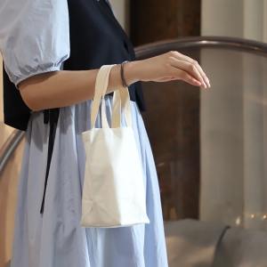 單色簡約帆布杯套手拎包飲料提袋手機包