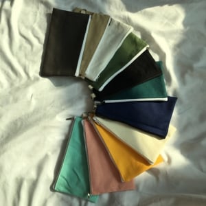 簡約創意素色零錢手拿袋