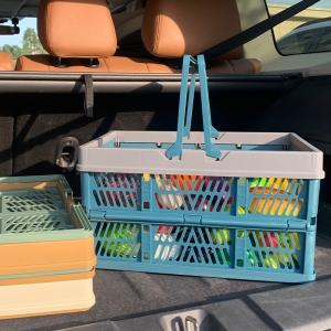 可折疊超市購物野餐籃