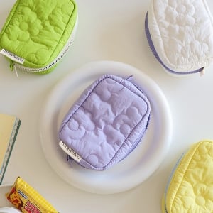 小清新布藝軟綿綿随身化妝包收纳包