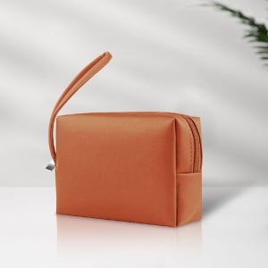 簡約手提PU收納包筆袋化妝包