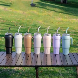 304不鏽鋼雙層真空大容量手柄冰霸保溫杯