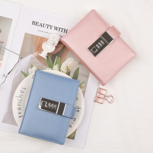 簡約便攜帶鎖筆記本