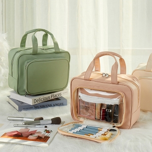 大容量手提防水乾濕分離收納盥洗包