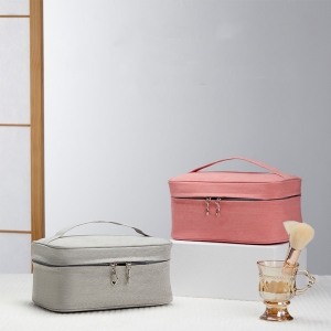 手提大容量PU便攜防水化妝包