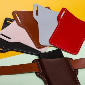 多色皮革手機保護套可腰掛手機腰包