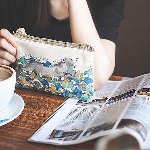 可手拿收納化妝包多功能零錢包筆袋