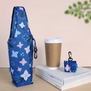 簡約輕便掛勾設計環保飲料袋