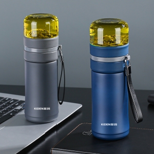 便攜高級車載泡茶杯茶水分離大容量保溫杯