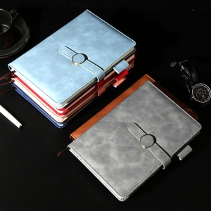 簡約A5商務磁扣手帳辦公筆記本