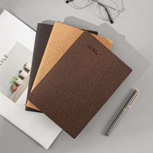 簡約A5布紋辦公學習筆記本