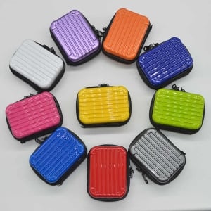 個性迷你小卡包質感硬殼小方包