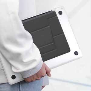 筆電皮質隱形折疊支架