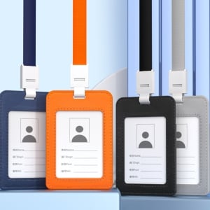 雙層口袋加厚皮質證件套訂製LOGO