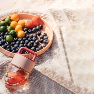 小巧便攜帶刻度玻璃水杯