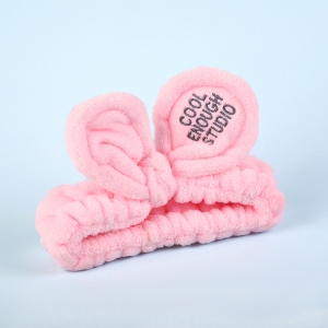 毛絨兔耳洗臉髮帶簡約頭巾洗漱束髮帶