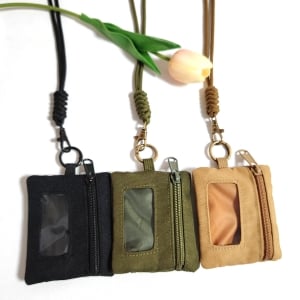 戶外迷你零錢包耳機包卡片收納包 附掛繩
