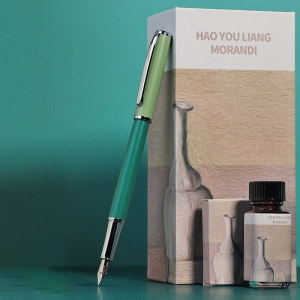 莫蘭迪撞色鋼筆墨水禮盒組