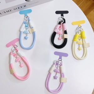 白色雲朵星星掛飾手機掛繩