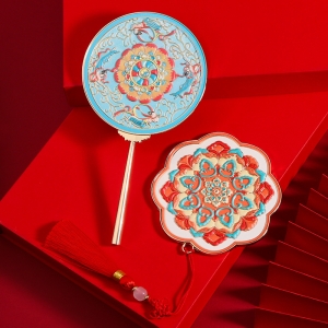 古風敦煌團花化妝鏡