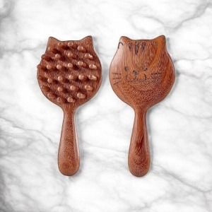 28齒檀木經絡按摩梳