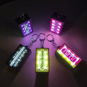 LED霓虹小燈箱發光鑰匙圈
