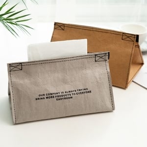 創意牛皮紙紙巾收納袋