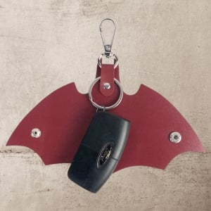 大鵬展翅LOGO皮革汽車鑰匙扣