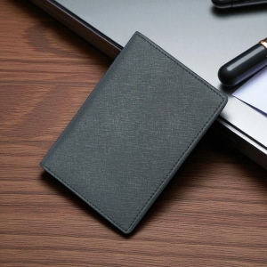 RFID防盜牛皮登機護照夾