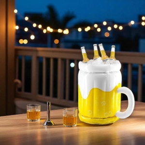 便攜充氣啤酒杯造型冰桶