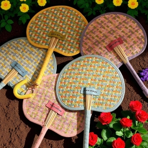 多巴胺手工編織可掛手可愛芭蕉扇