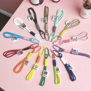 撞色登山扣鑰匙圈掛繩-多巴胺色系