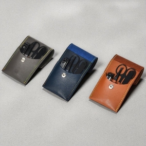 皮革指甲剪4件套組