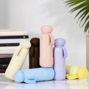 手提圓頭不鏽鋼運動水瓶