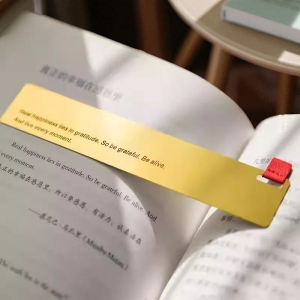 精緻金屬書籤黃銅直尺