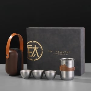 純鈦旅行便攜茶具套裝組