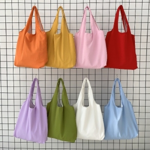 彩色帆布肩背手提袋