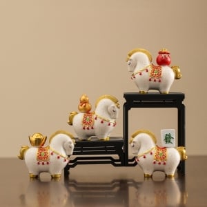馬上有金銀財寶擺飾禮盒