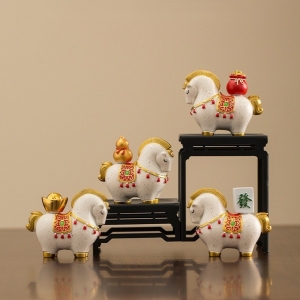 馬上有金銀財寶擺飾禮盒