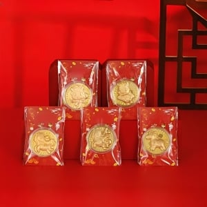 奔馬迎福馬上有錢馬年紀念幣開運賀卡