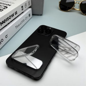 橫豎兩用折疊翻蓋補妝鏡手機支架