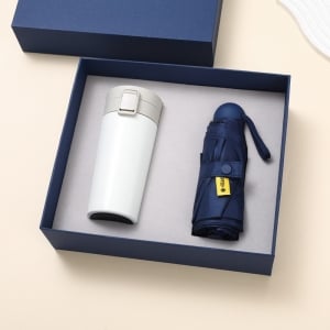 簡約雨傘咖啡杯商務禮盒