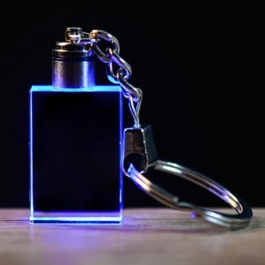 水晶鑰匙扣內雕工藝品水晶紀念禮品