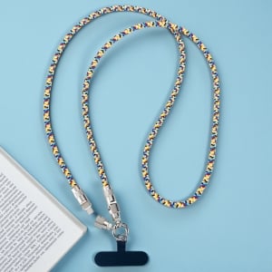 二合一編織充電數據線手繩掛繩