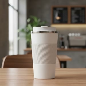 304不鏽鋼保溫咖啡杯車載便攜矽膠杯套