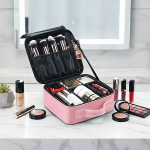 高質感大容量手提化妝收納箱包